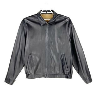 Roundtree Yorke Reversible Leather Jacket Black XL